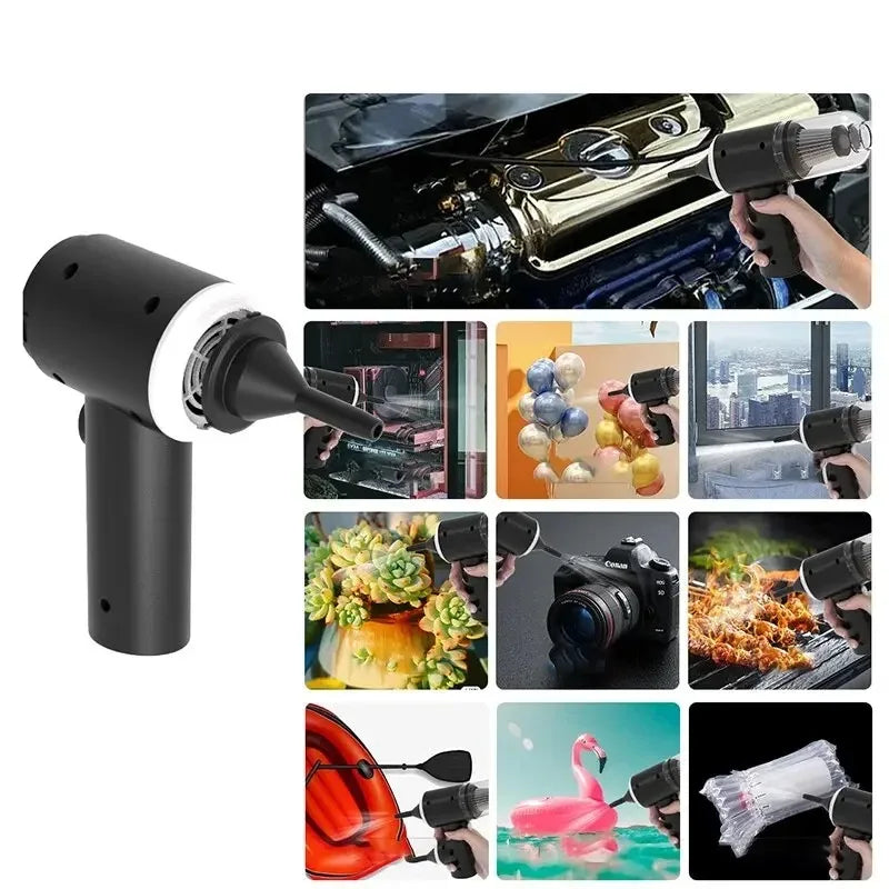 Mini Aspirapolvere 9000Pa USB — Umido e Secco Auto e Casa