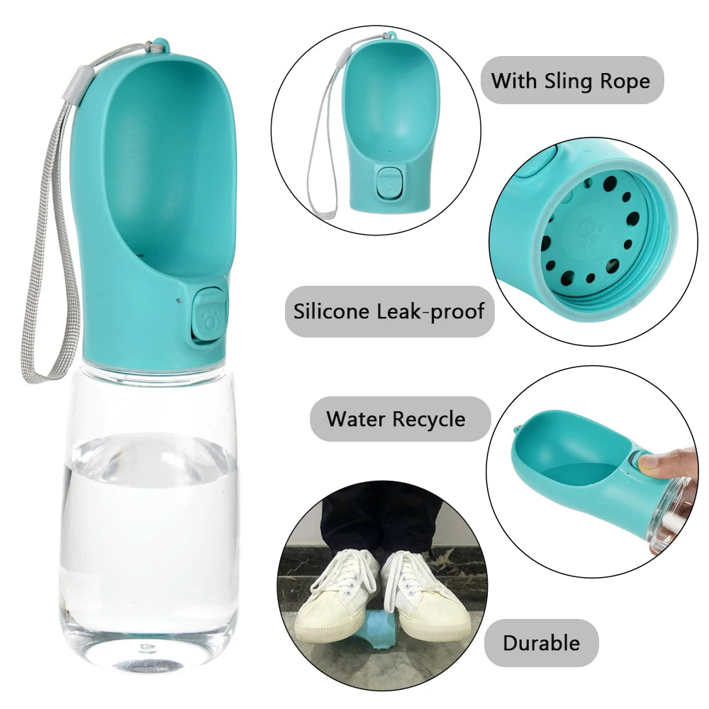 Borraccia per Cani 550ml con Ciotola — Passeggiate