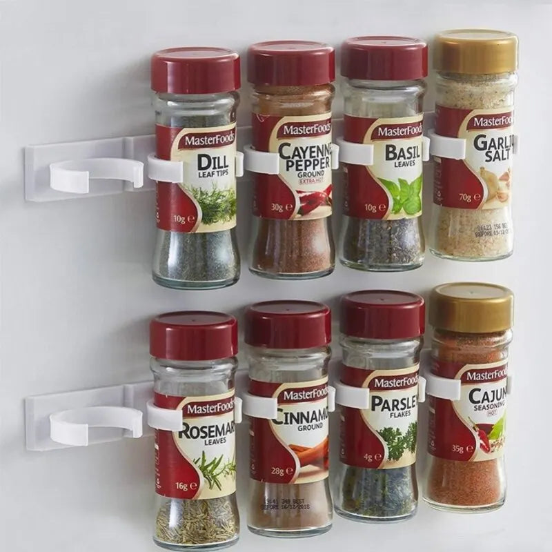 Set 2 Scaffalette Cucina con Clip — Organizer Spezie
