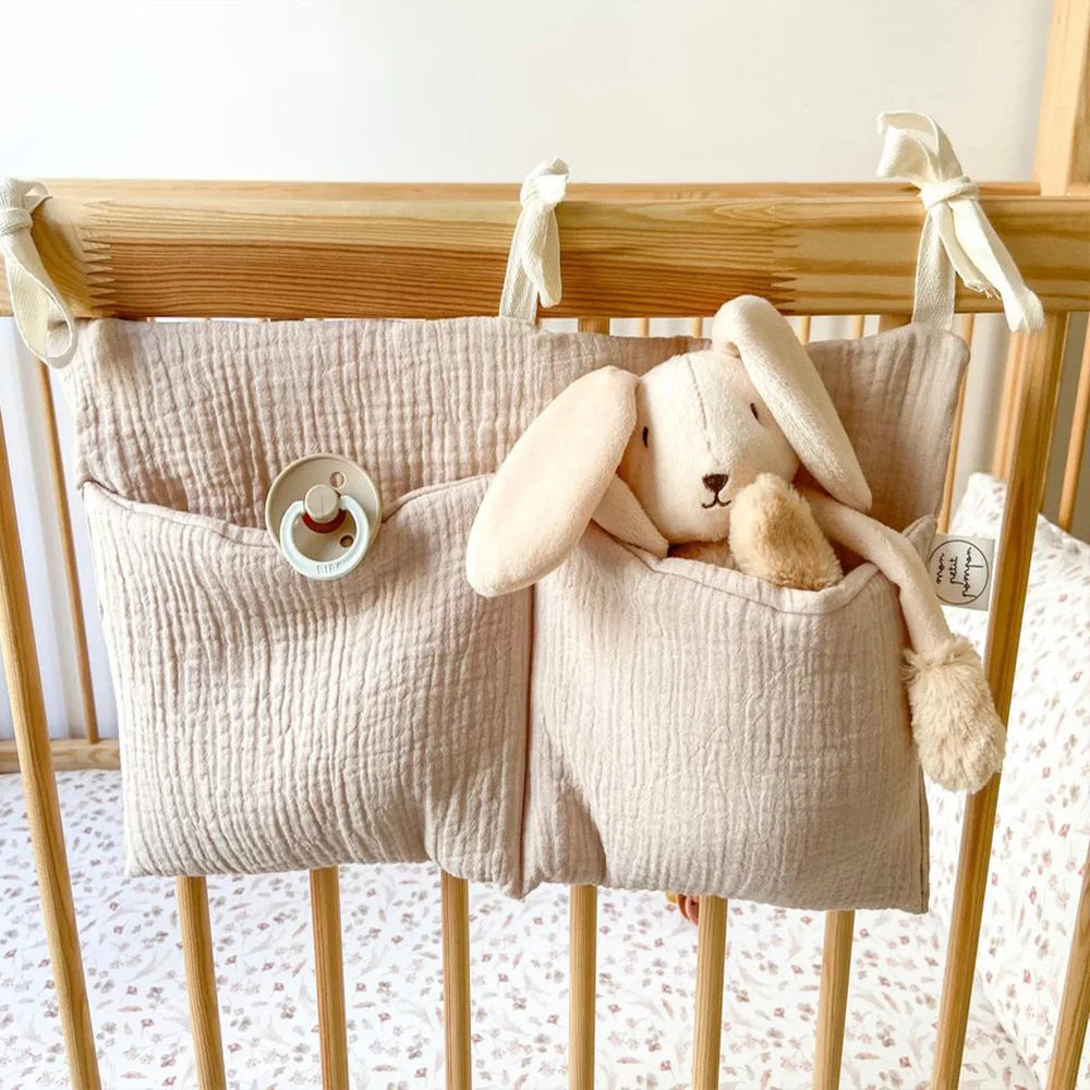 Organizzatore per oggetti per bambini Borsa per culla per bambini Borsa da letto multifunzionale per neonato per biancheria da letto per bambini Borsa per pannolini Organizzatore per passeggino
