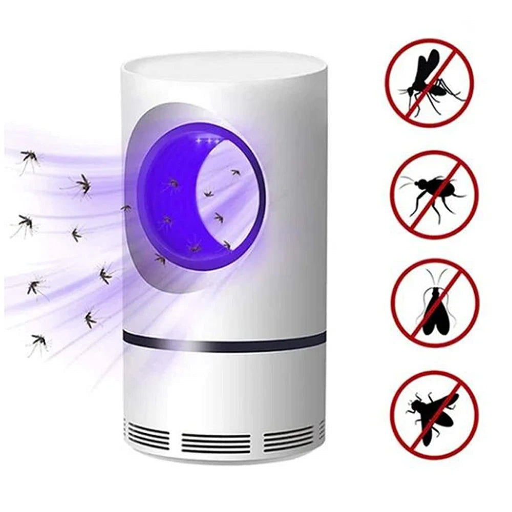 Lampada Antizanzare Elettrica USB — Trappola Silenziosa per Insetti
