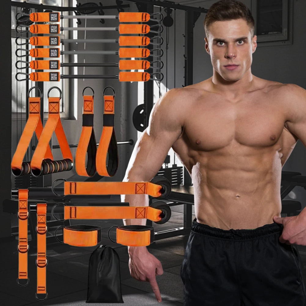 Kit Barra per Pilates Con Fasce Di Resistenza Barra per Pilates Multifunzionale Bastone per Yoga Portatile per Pilates Attrezzatura per L'Allenamento Della Forza Della Palestra Domestica