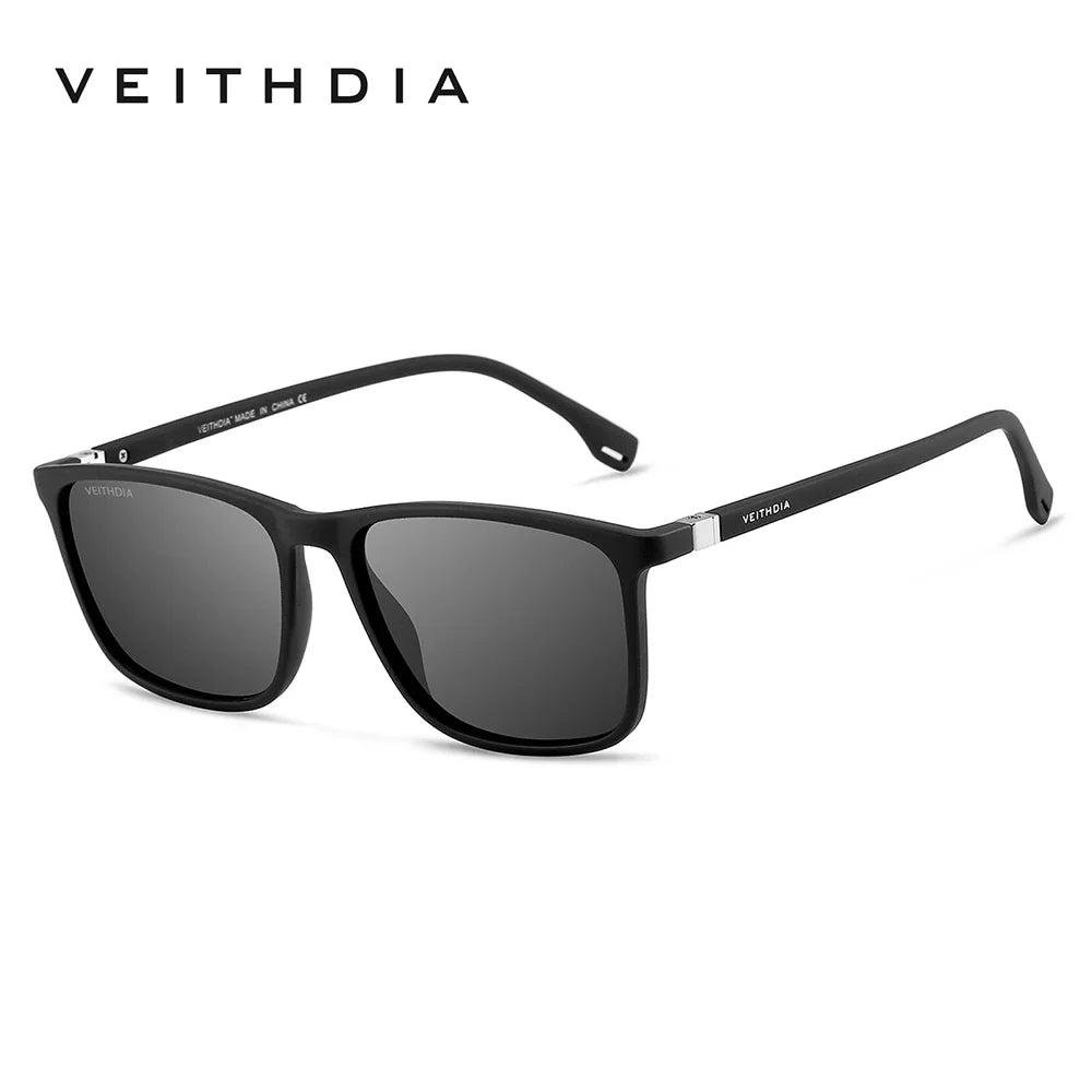 VEITHDIA Brand New Occhiali Da Sole Unisex Retro TR90 Occhiali Da Sole Polarizzati UV400 Lenti Vintage Occhiali Da Sole per Uomo/Donna 7521