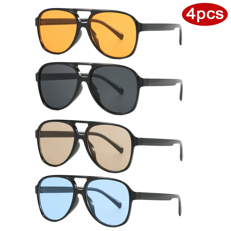 Occhiali Protettivi Occhiali Da Sole Quadrati Da Donna Con Montatura Grande Alla Moda Occhiali Da Sole Sfumati Con Lenti Colorate Occhiali Casual Da Esterno UV400