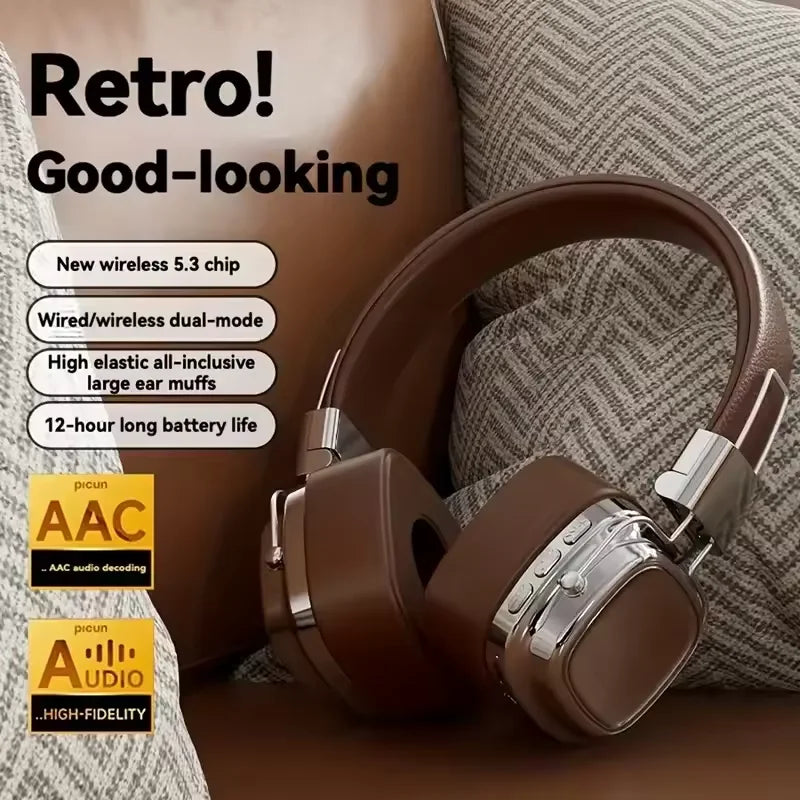 Headset Gamer Choice Retro over Ear Headphones DJ Stereo Sounds Bluetooth
