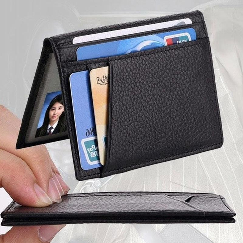 Ultra Slim RFID Blocking Leather Wallet Credit ID Card for Men Holder 2020 Purse Case Money Fashion Bag Women Wallets