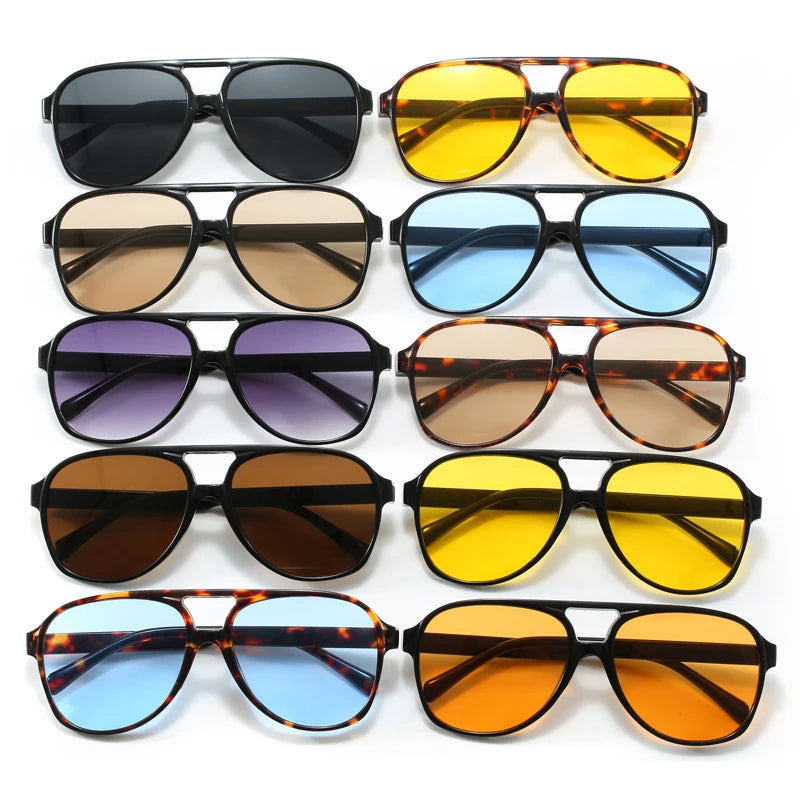 Occhiali Protettivi Occhiali Da Sole Quadrati Da Donna Con Montatura Grande Alla Moda Occhiali Da Sole Sfumati Con Lenti Colorate Occhiali Casual Da Esterno UV400