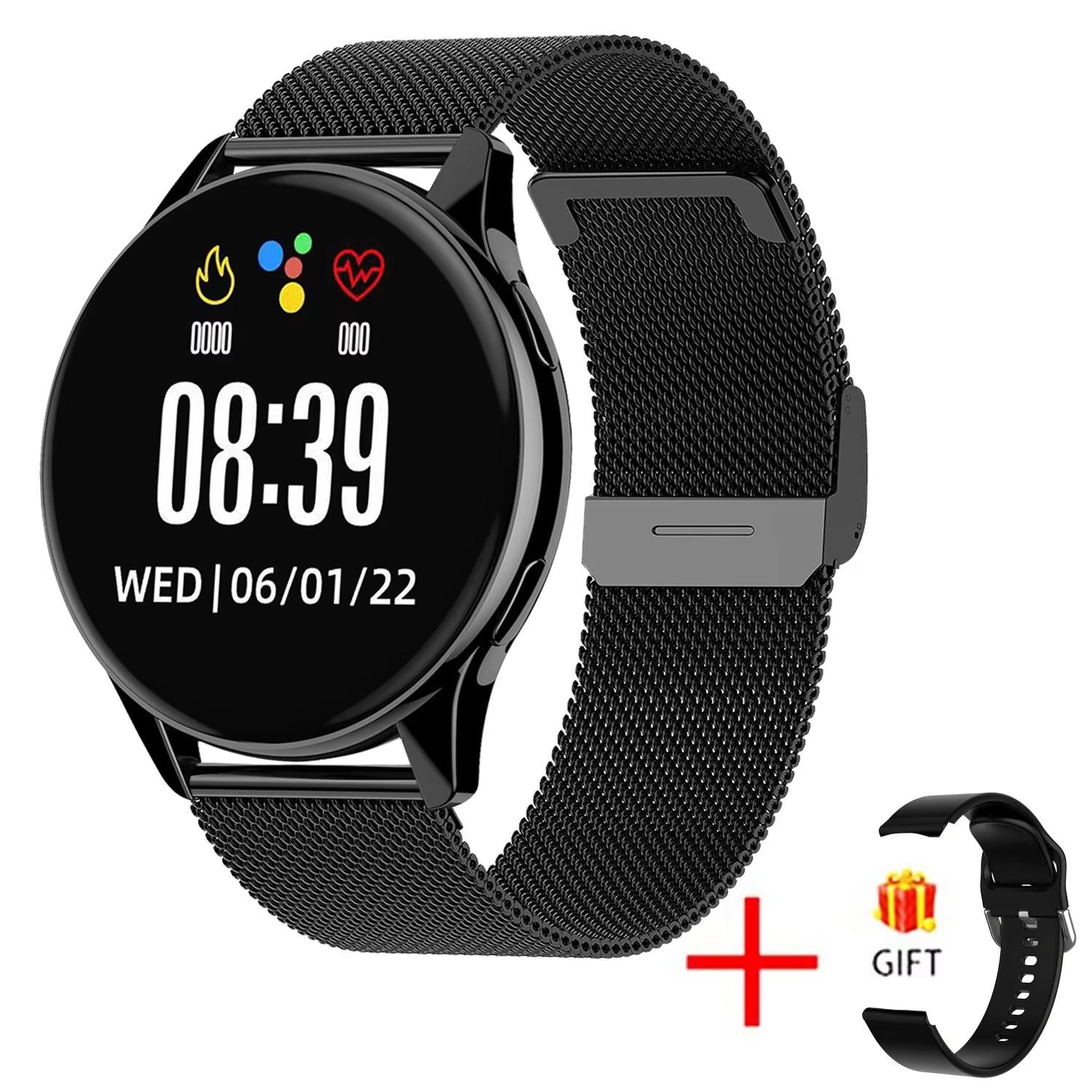 LIGE Nuovo Smart Watch 2025 Ricarica Wireless Smartwatch Chiamate Bluetooth Orologi Uomo Donna Bracciale Fitness Orologio Personalizzato Face + Box